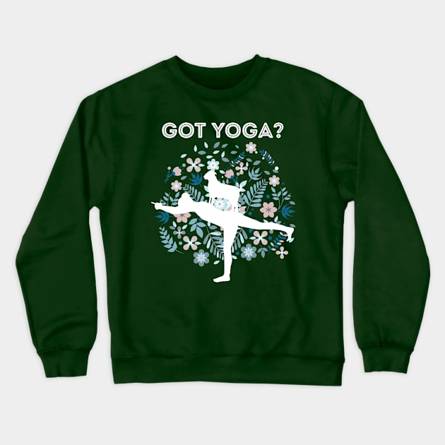 Yoga Goat Crewneck Sweatshirt by cacostadesign